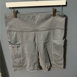 Athleta Gray Bike Shorts
